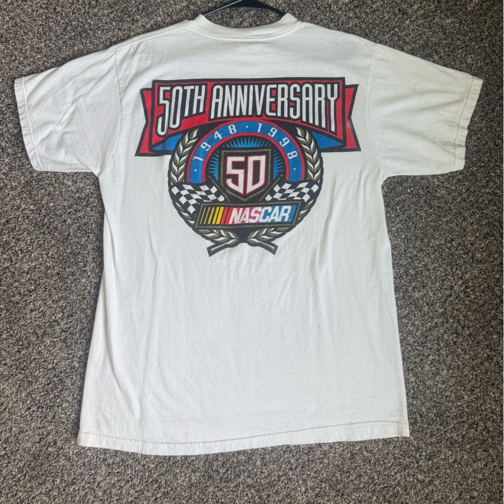 Vintage Nascar 50th Anniversary White Tee